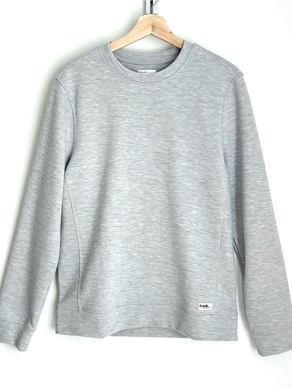Frank by Frank & Oak Men's Light Gray Crewneck Sweater, Size Small